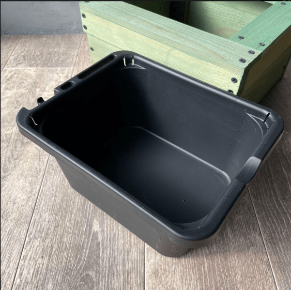 メダカ飼育セット 《木枠・水槽4L・低床セット 》杉材 アンティークグリーン【ビス仕上げ】 - 丹波とめだか「とと」